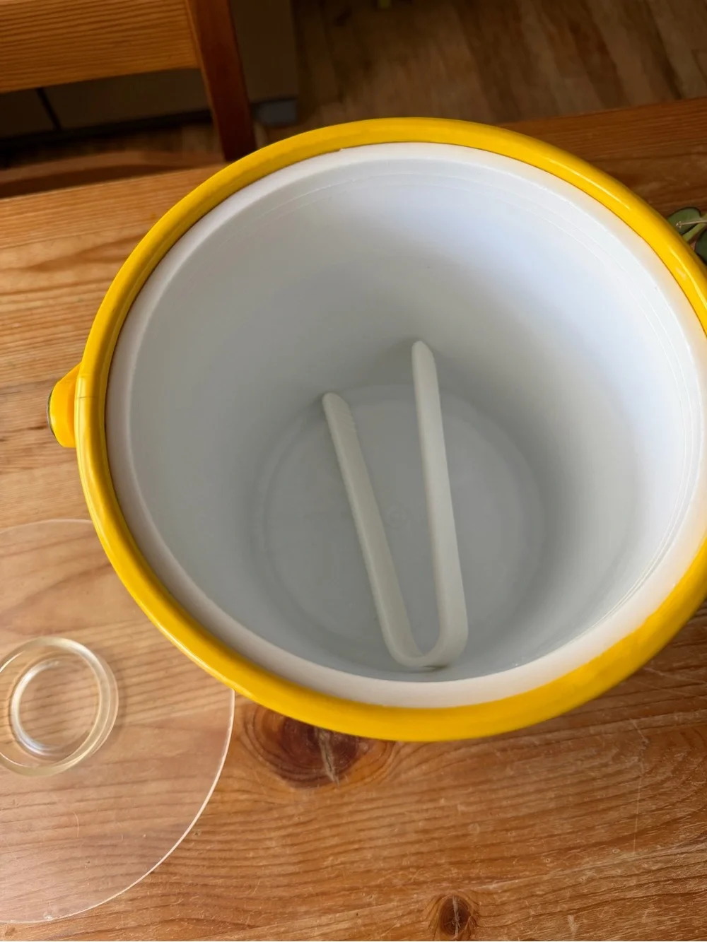Vintage Shelton-Ware Yellow Ice Bucket